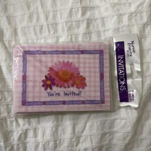 Vintage Martin Designs Limited 20 Invitation Floral Design Cards